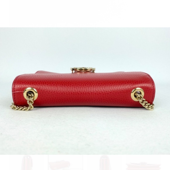 Gucci RARE Interlocking GG Red Leather Crossbody with Dust Bag - Picture 14 of 14